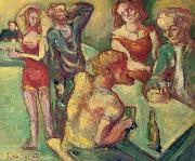 Emile Bernard Au cabaret oil painting